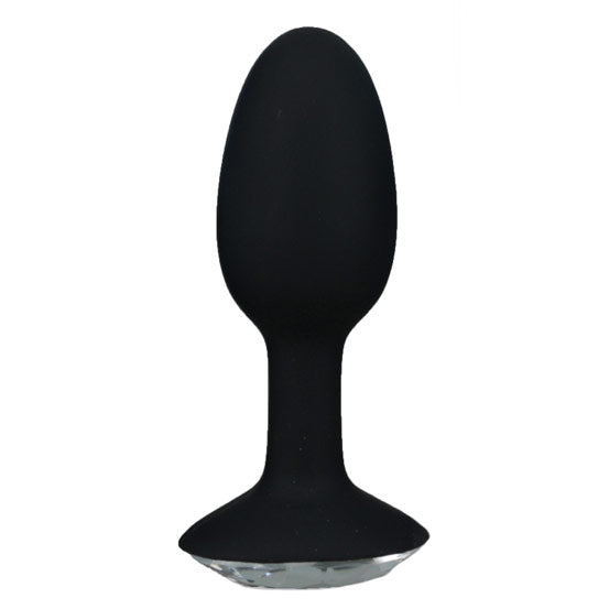 Crystal Amulet Silicone Black Butt Plug