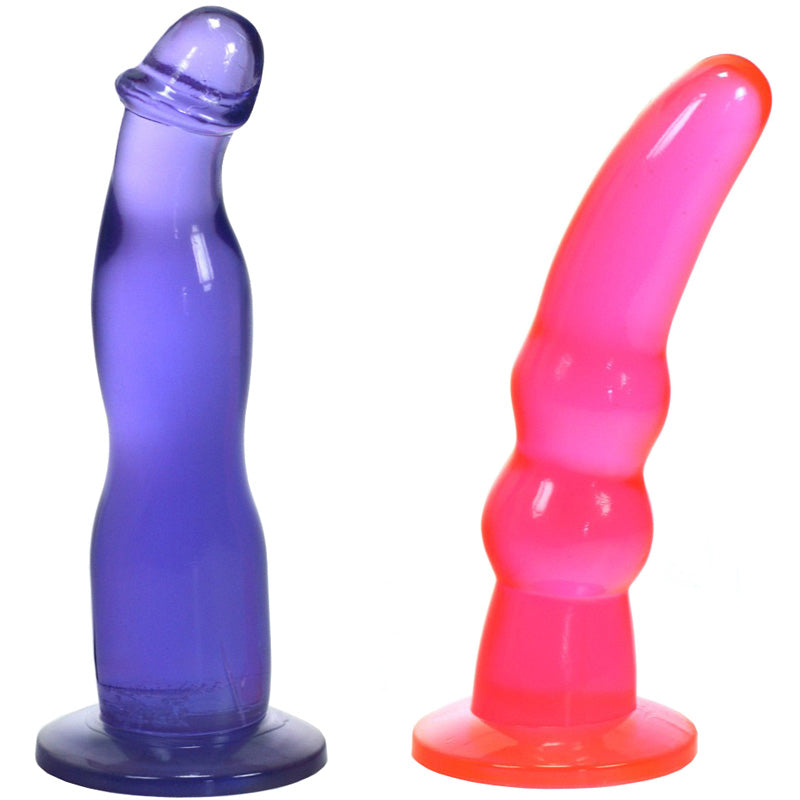 Double Tip Strap On Dildo Set