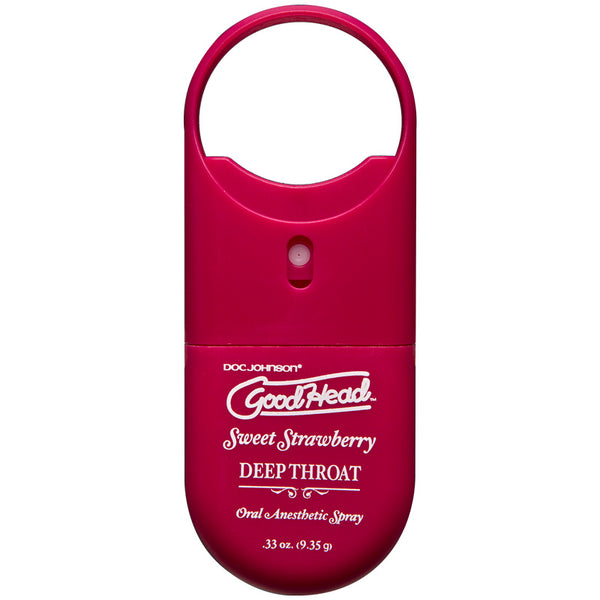 Good Head Deep Throat To Go Oral Anesthetic Spray Strawberry