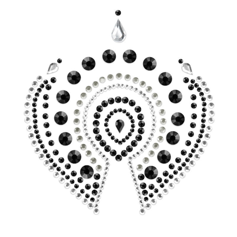 Bijoux Indscrets Flamboyant Body Jewelery Black And Silver
