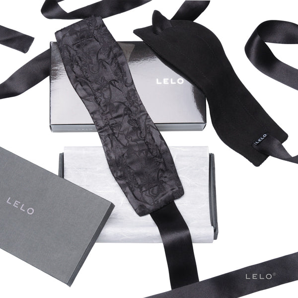 Lelo Etherea Black Silk Cuffs