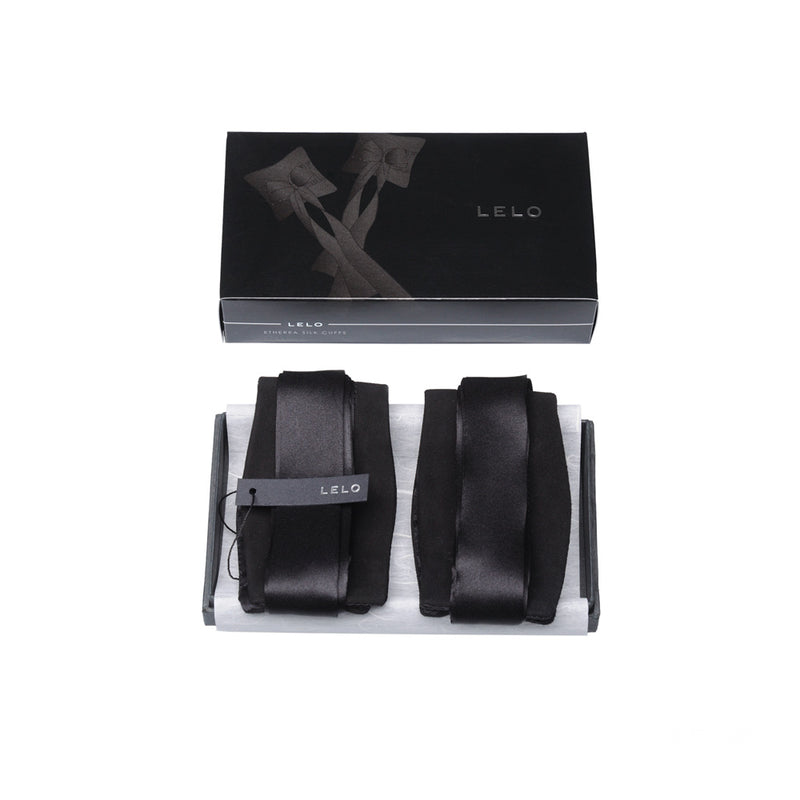Lelo Etherea Black Silk Cuffs