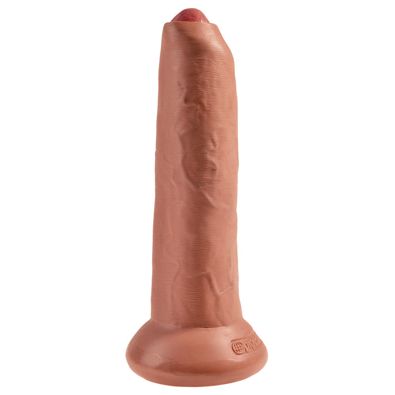 King Cock 9 Inch Tan Uncut Cock Dildo