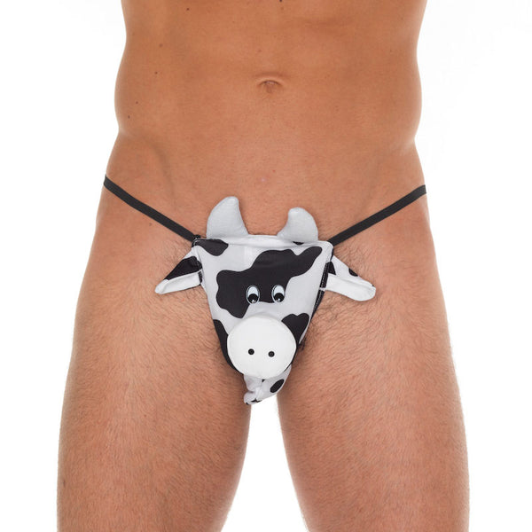 White Cow Novelty GString